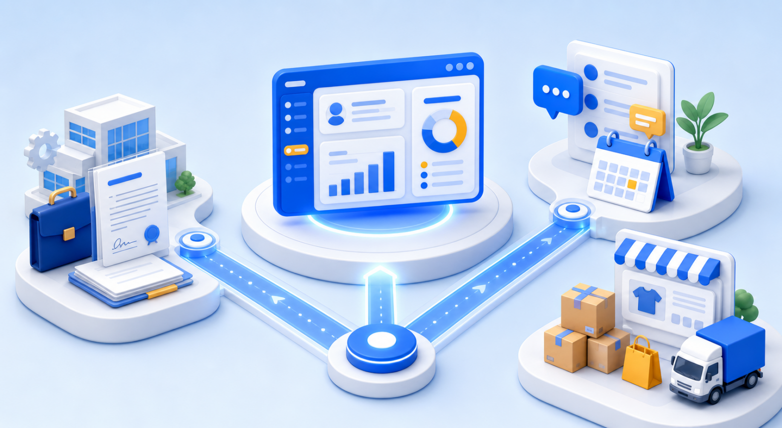 Выбор CRM для продаж: центральная система соединяет B2B-сделки, поток заявок и товарные заказы